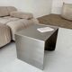 Table d'appoint Veliento en acier inoxydable