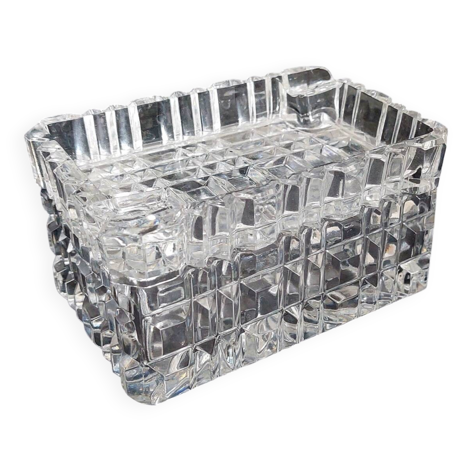 Cendrier vintage en cristal