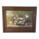 Bouquet fleurs composition sur toile 91x71