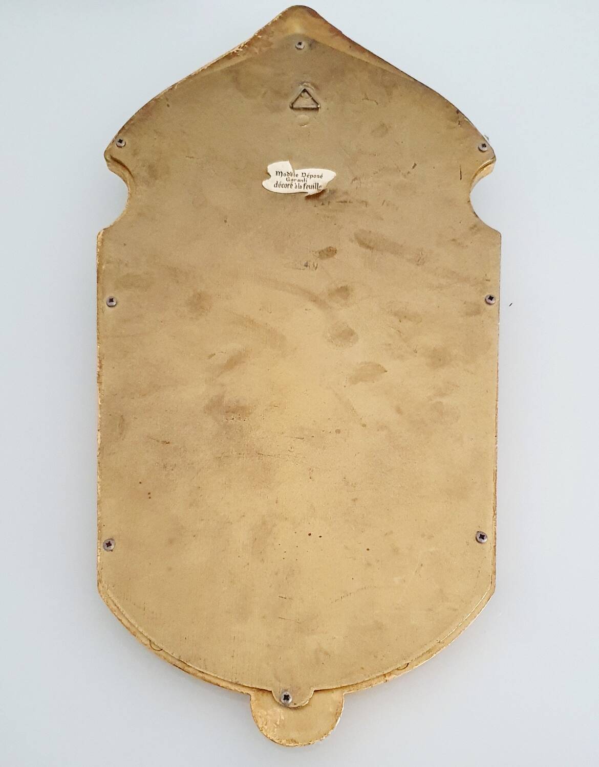 Gold leaf gilded wooden mirror