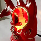 vintage Vallauris fish lamp