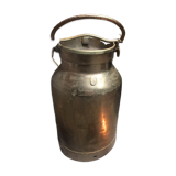 Pot à lait ancien en laiton
