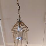 Vintage suspension in the shape of a bird cage