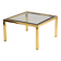 Brass and glass coffee table, 1970s, Europe