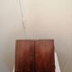 Ecritoire porte courrier  en bois massif vintage