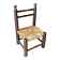 Chaise basse George Robert en bois et paille n°2