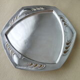 Art Deco Style silver metal presentation tray