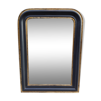 Mirror Louis Philippe black and gold to 1860 105cm x 76cm