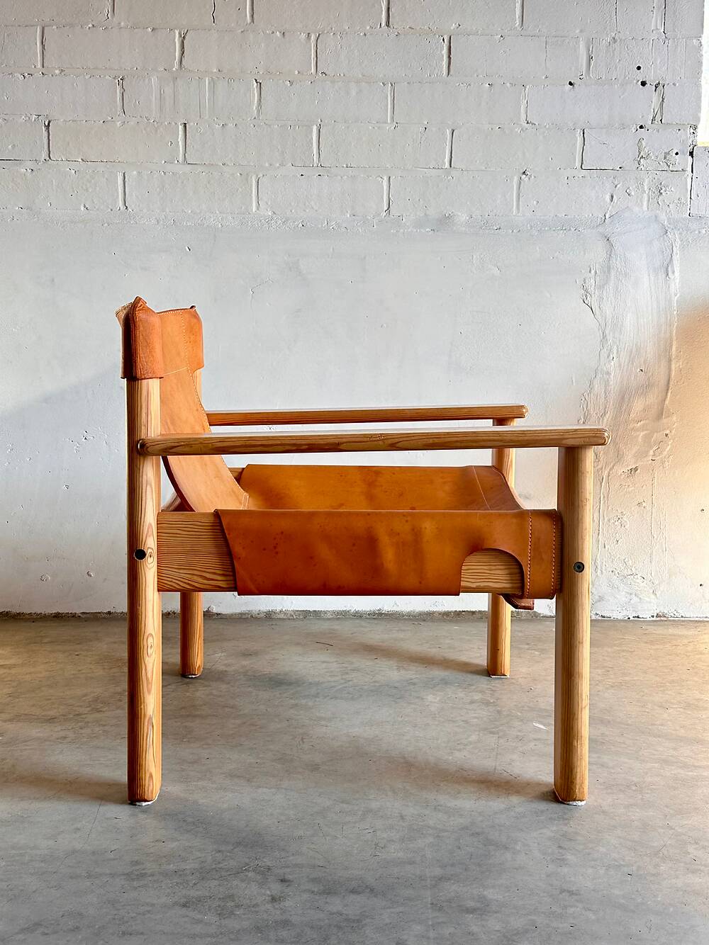 Leather lounge chair 'Natura', Karin Mobring, Ikea, Sweden, 70s