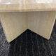 Table basse en travertin des années 70 Italy