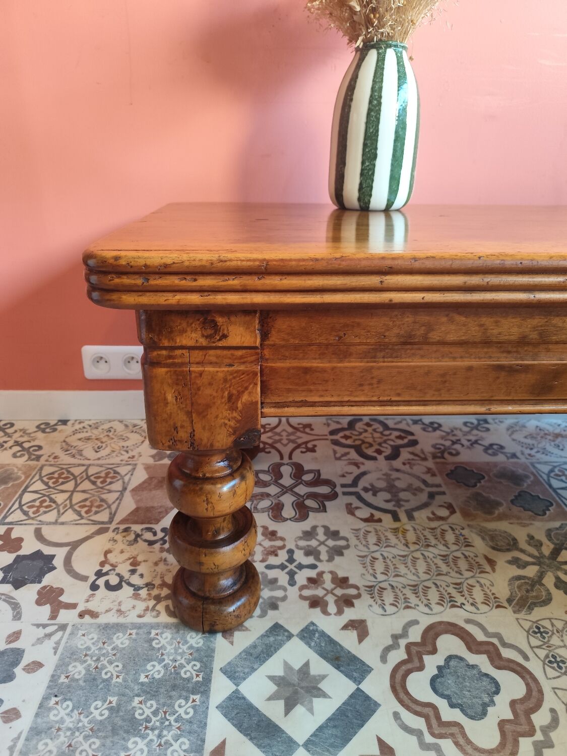 Solid wood coffee table
