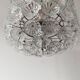 Large floral chandelier Mid Century Modern attributed to Emil Stejnar 1970s