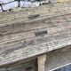 Pair of ancient benches in 19th century oak