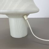 Original glass mushroom zebrano desk light by peill & putzler germany  1970s