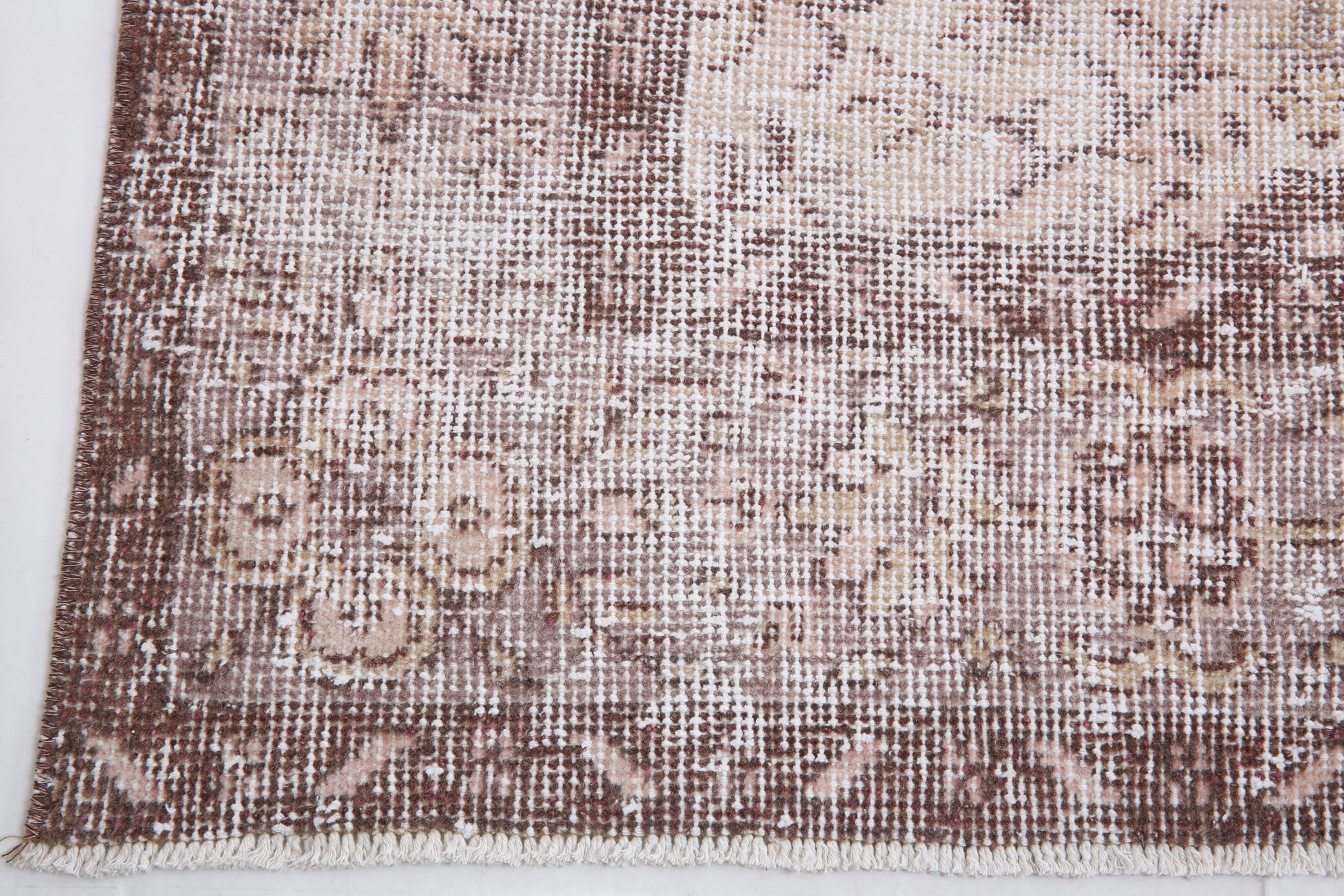 6x9 floral farmhouse vintage carpet 293x176cm