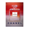 Chanel Poster No.5 by Andy Warhol 1997 Red Pink Grand Model