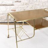 Vintage vinyl holder trolley