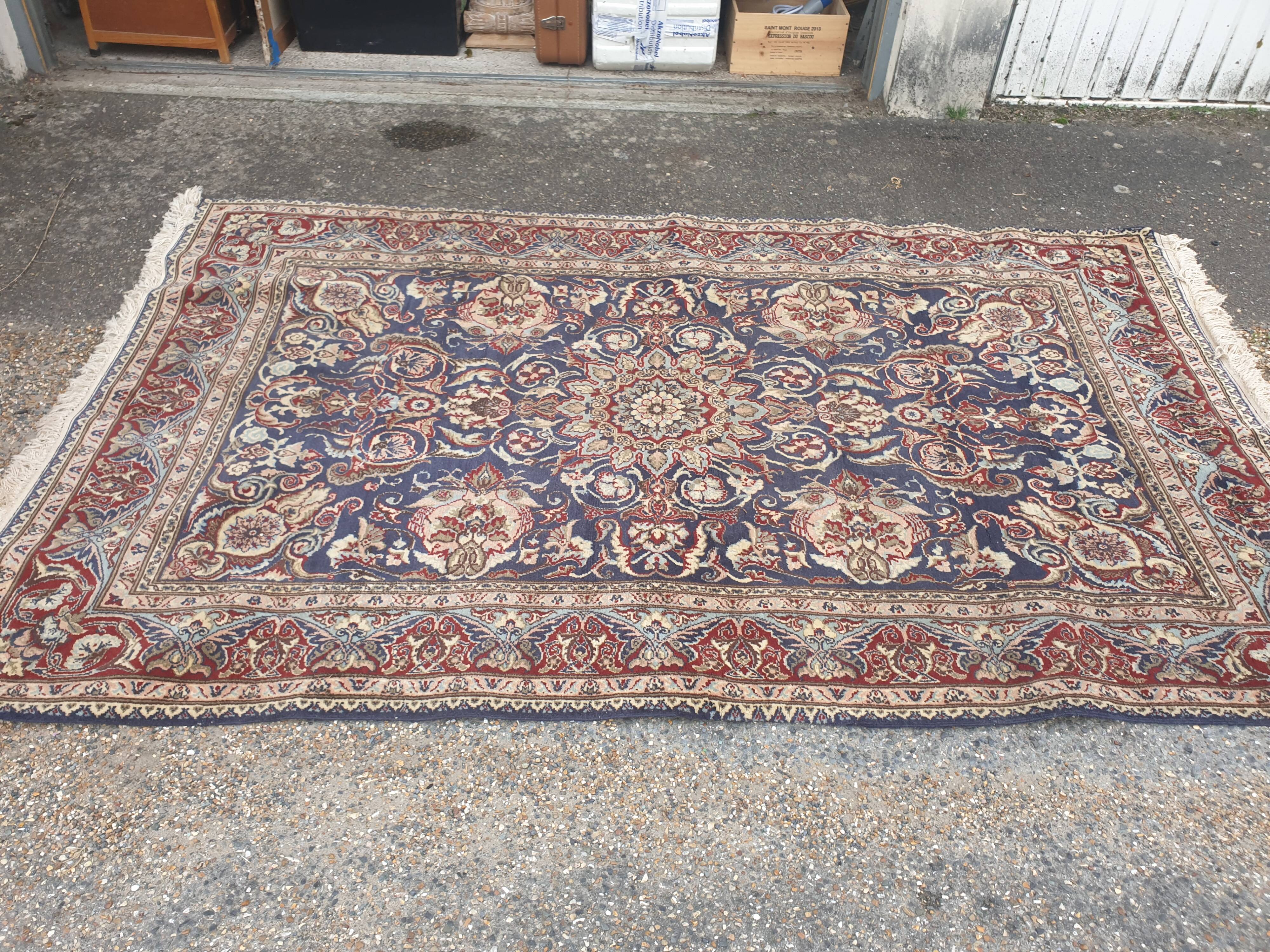 Persian silk wool rug
