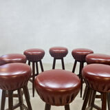 Vintage French barstools sixties 'Moulin Rouge'