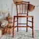 Antique wooden chair and canning seat