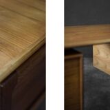 Vintage Mid-Century Danish Modern Brown Teak Desk by Arne Vodder