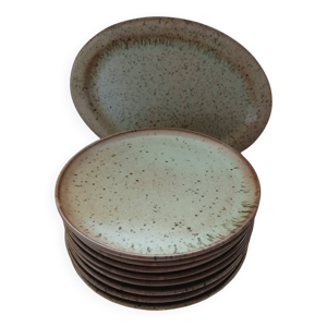 8 assiettes plates et - plat