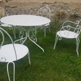 1960s wrought iron garden furniture
