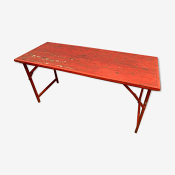 Ancienne table industrielle vintage