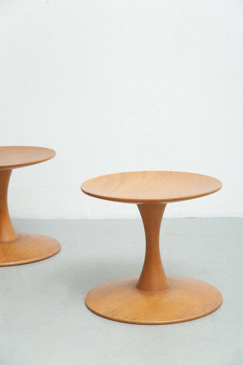 Set of 2x stools by Nanna Ditzel for Kolds Sawmill, 1960s