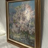 Oil painting on canvas Russian school dimensions: height -64cm - width -67