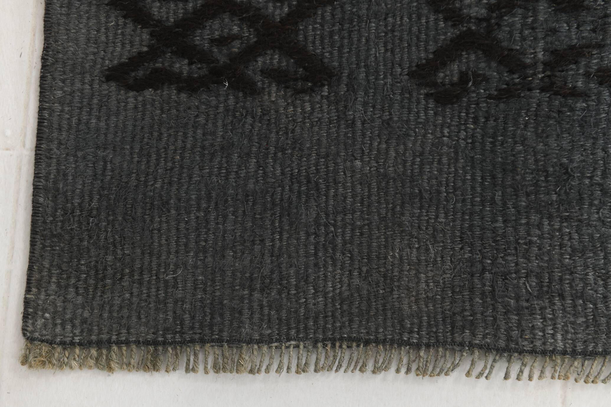 2x8 Vintage Gray & Black Runner Rug, 72x255Cm
