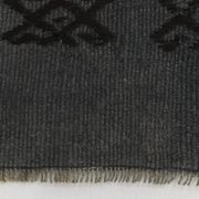 Tapis de couloir vintage gris et noir 2x8, 72x255 cm