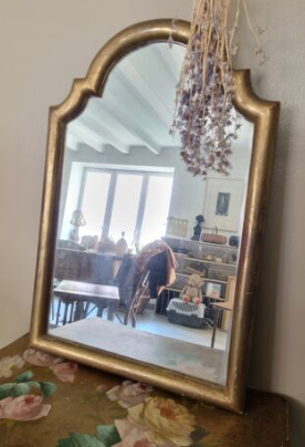 fine gilded mirror nineteenth 66cm