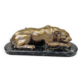 Bronze panther by Henri Payen. 1930s.