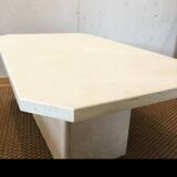 Travertine coffee table