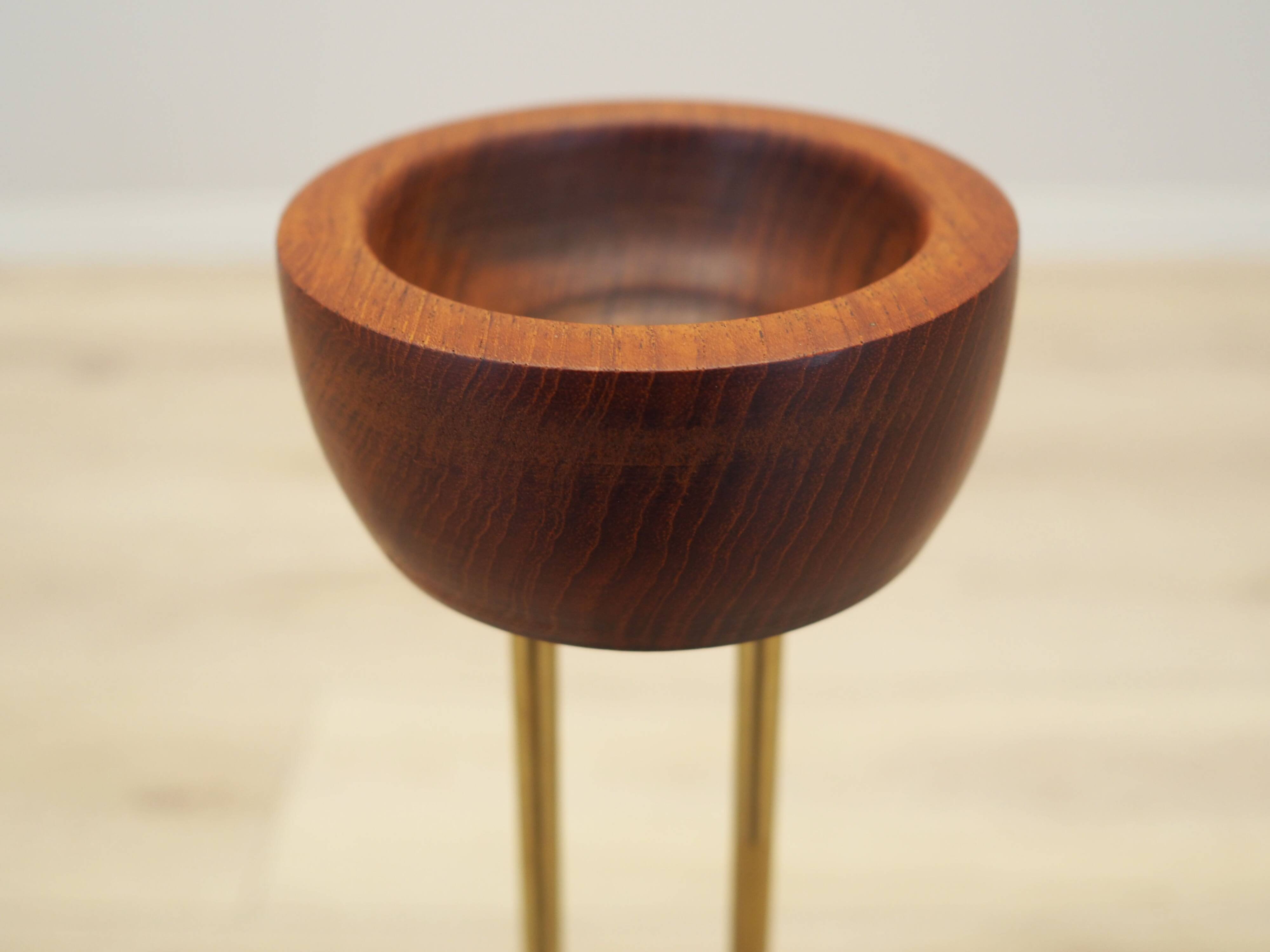 Teak ashtray, Danish design, 1970s, production: Denmark