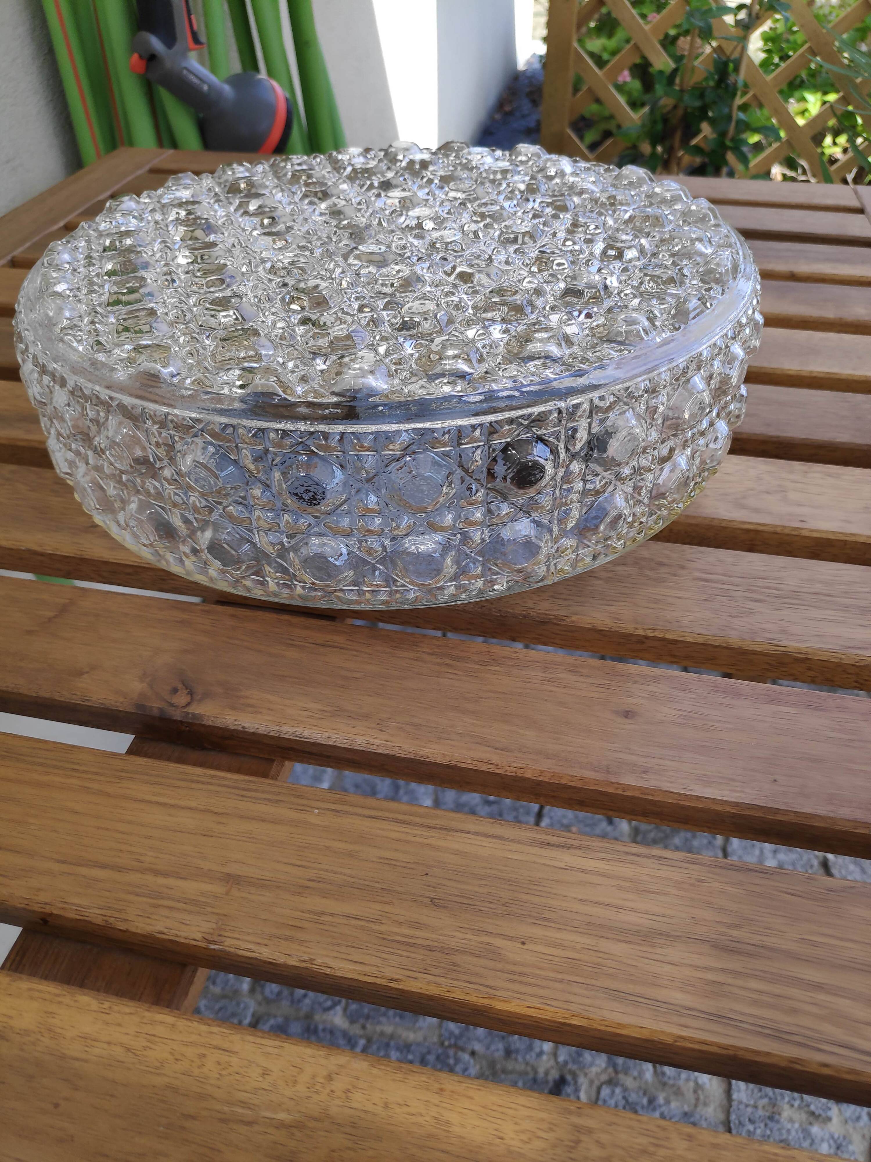Grand plafonnier rond 2 ampoules (L-0266)