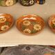 3 Glazed terracotta soup plates