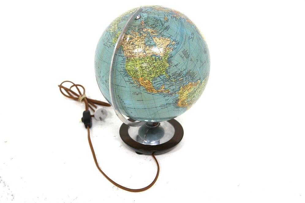 Illuminated globe, Columbus DUO Jordglob, Sweden, 1950