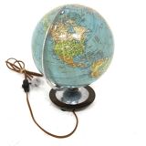 Illuminated globe, Columbus DUO Jordglob, Sweden, 1950