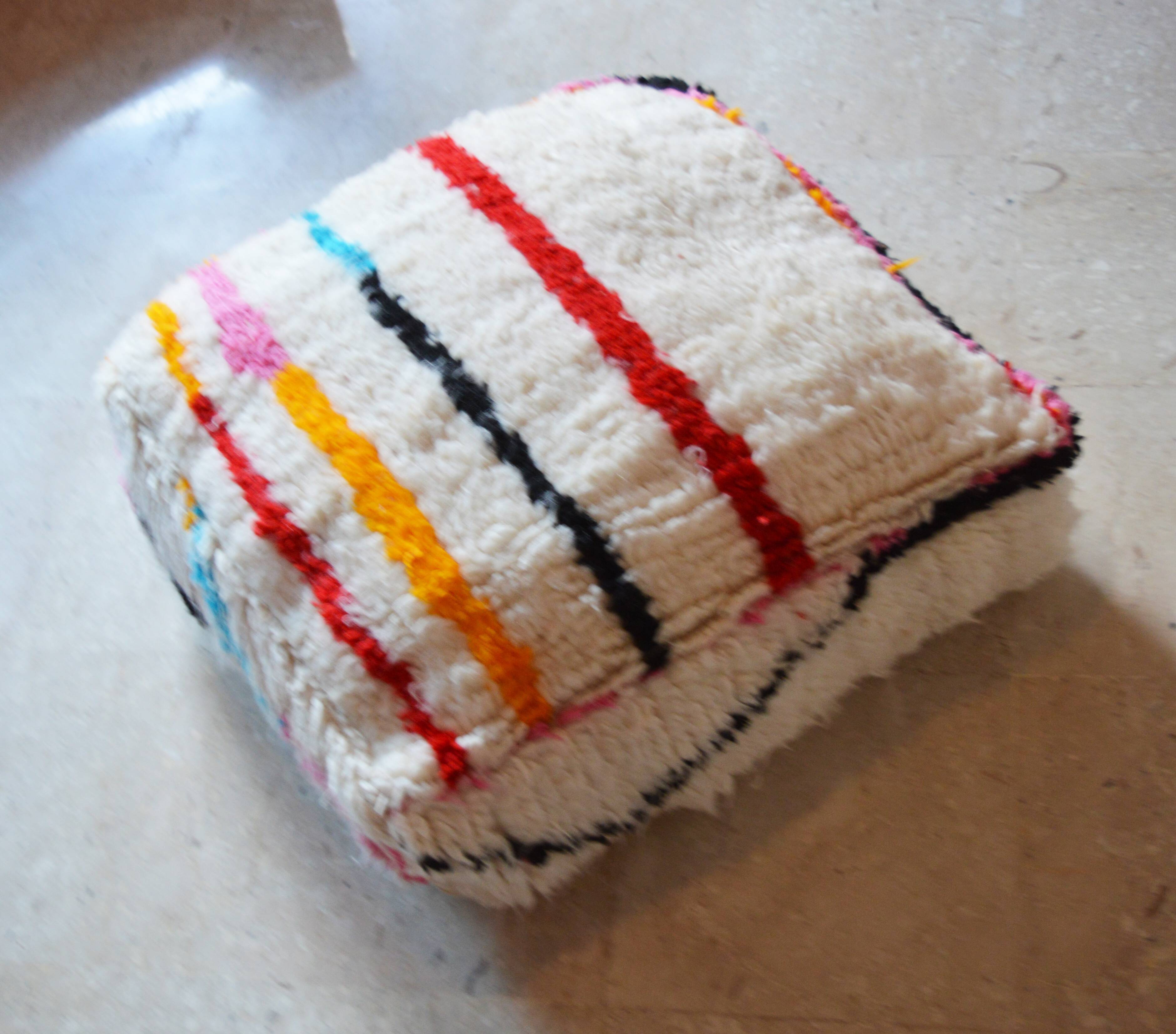 Pouf tapis marocain azilal