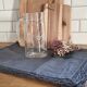 Engraved glass pitcher