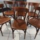 Suite of 6 baumann vintage bistrot chairs 1960s
