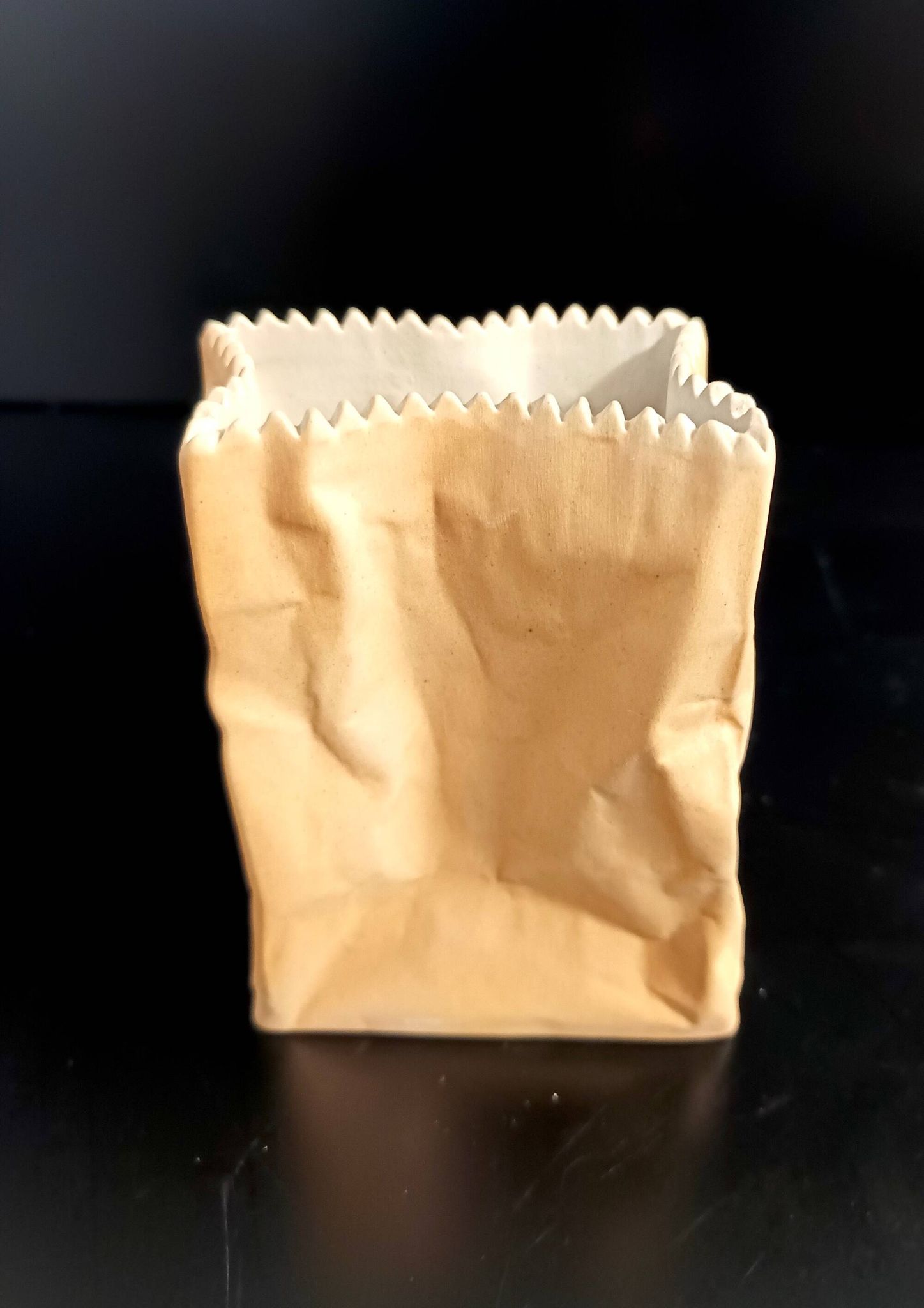 Paper Bag Ceramic Vase by Tapio Wirkkala for Rosenthal