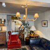Berthes Glasser 1970 rope chandelier
