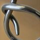 Biomorphic candleholder, solid aluminium, Spain, 1970s