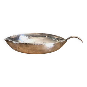 Lino Sabattini pour Christofle Gallia - coupe feuille en métal argenté 1960