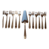 Christofle Set of 12 cake forks and 1 pie server