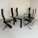Le Corbusier Cassina LC6 vintage glass dining table