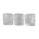 Series of 3 whiskey glasses